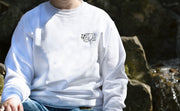 Women's Black on White Crewneck