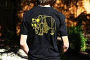 Men's Gold on Black T-Shirt