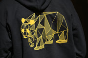 Men's Gold on Black Hoodie