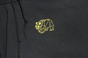 Men's Gold on Black Hoodie