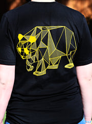 Women's Gold on Black T-Shirt