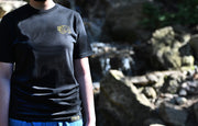 Women's Gold on Black T-Shirt