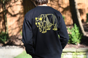 Men's Gold on Black Crewneck