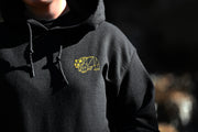 Women's Gold on Black Hoodie