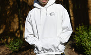 Men's Black on White Hoodie