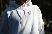 Men's Black on White Hoodie